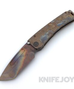 Medford Knives Marauder-H S45VN Vulcan Tanto Blade with Scorched Earth Handles / Old School Bronze Spring / Old School Tumbled PVD Hardware and Clip