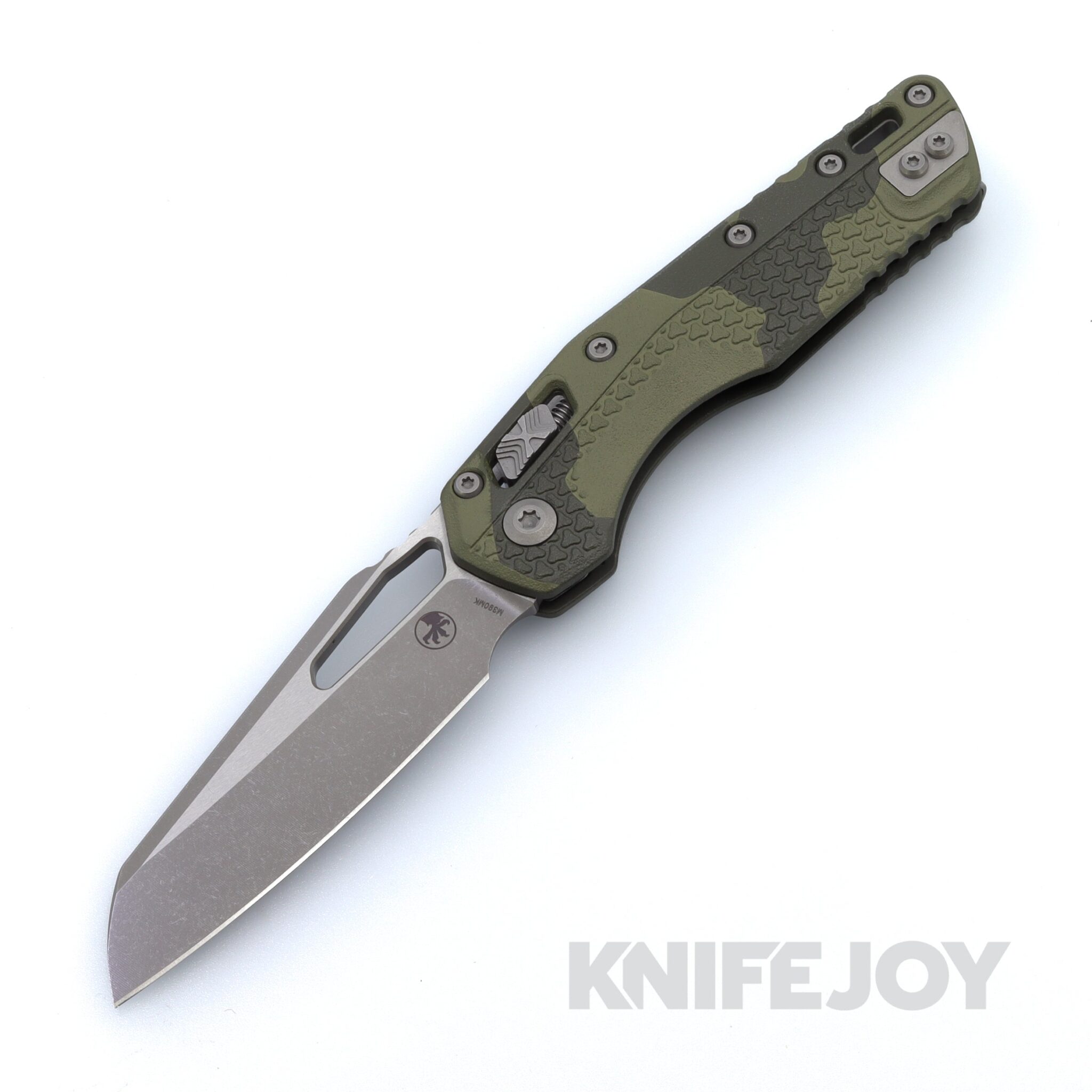 MICROTECH Standard Issue 210T-10APPMOC MSI RAM-LOK Folder Single Edge Apocalyptic Standard Blade with Olive Camo Polymer Tri-Grip Handles
