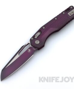 MICROTECH Standard Issue 210T-1PMFSR MSI RAM-LOK Folder Single Edge Faded Sangria Cerakote Sheepsfoot Blade with Injection Molded Tri-Grip Handle