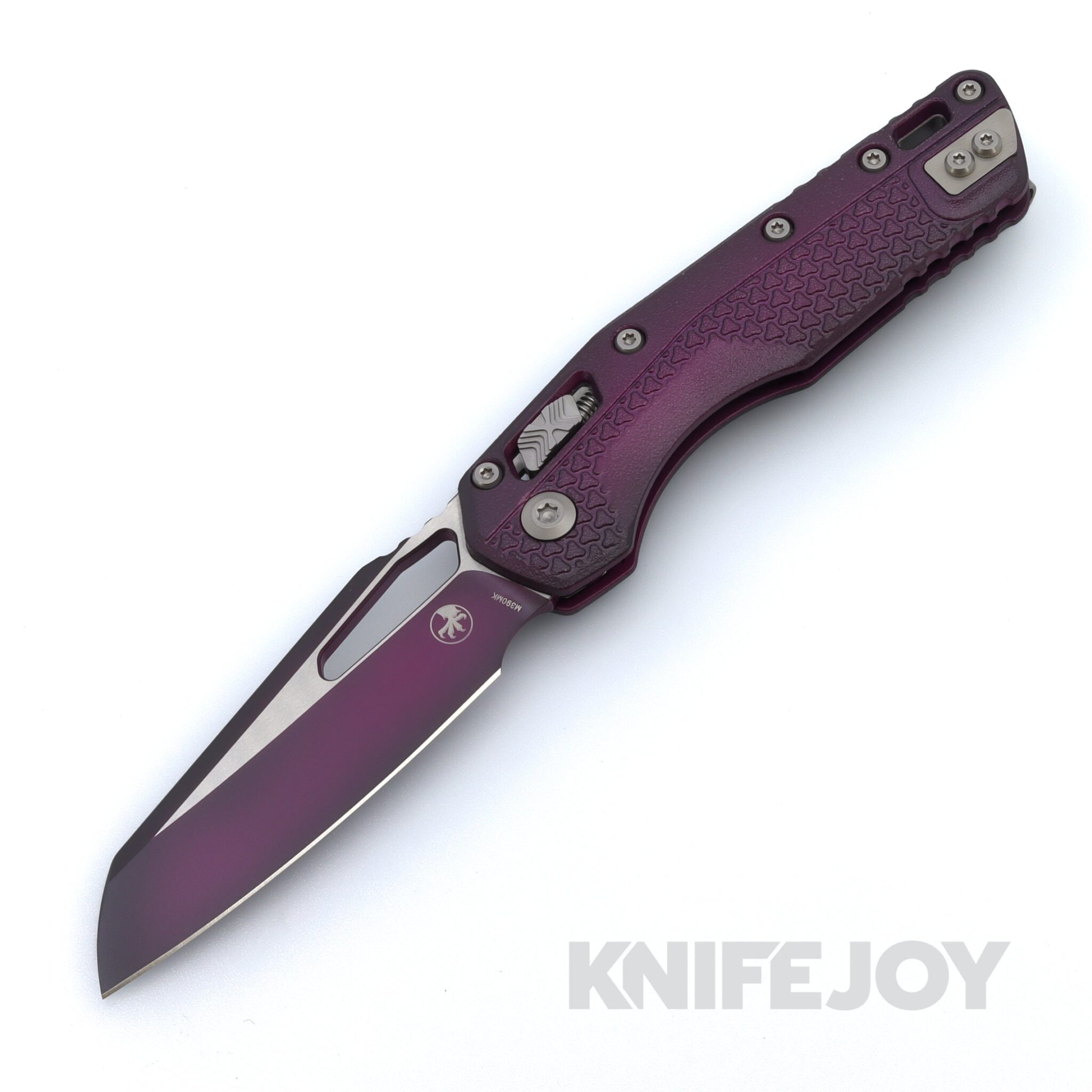 MICROTECH Standard Issue 210T-1PMFSR MSI RAM-LOK Folder Single Edge Faded Sangria Cerakote Sheepsfoot Blade with Injection Molded Tri-Grip Handle