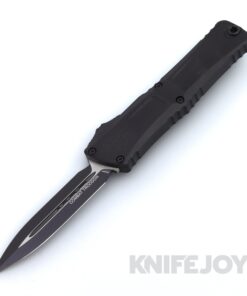 MICROTECH 1142-1T Combat Troodon Gen III OTF Auto Double Edge Tactical Standard Blade with Black Aluminum Handles