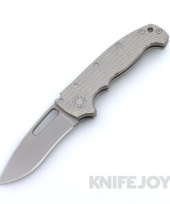 Demko Knives MG AD20S Kopis 20CV Blade with Textured Titanium Handles