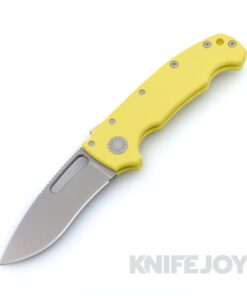 Demko Knives MG AD20S Kopis 20CV Blade with Yellow Textured G10 K-1 Handles