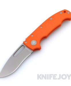 Demko Knives MG AD20S Kopis 20CV Blade with Orange Textured G10 K-1 Handles