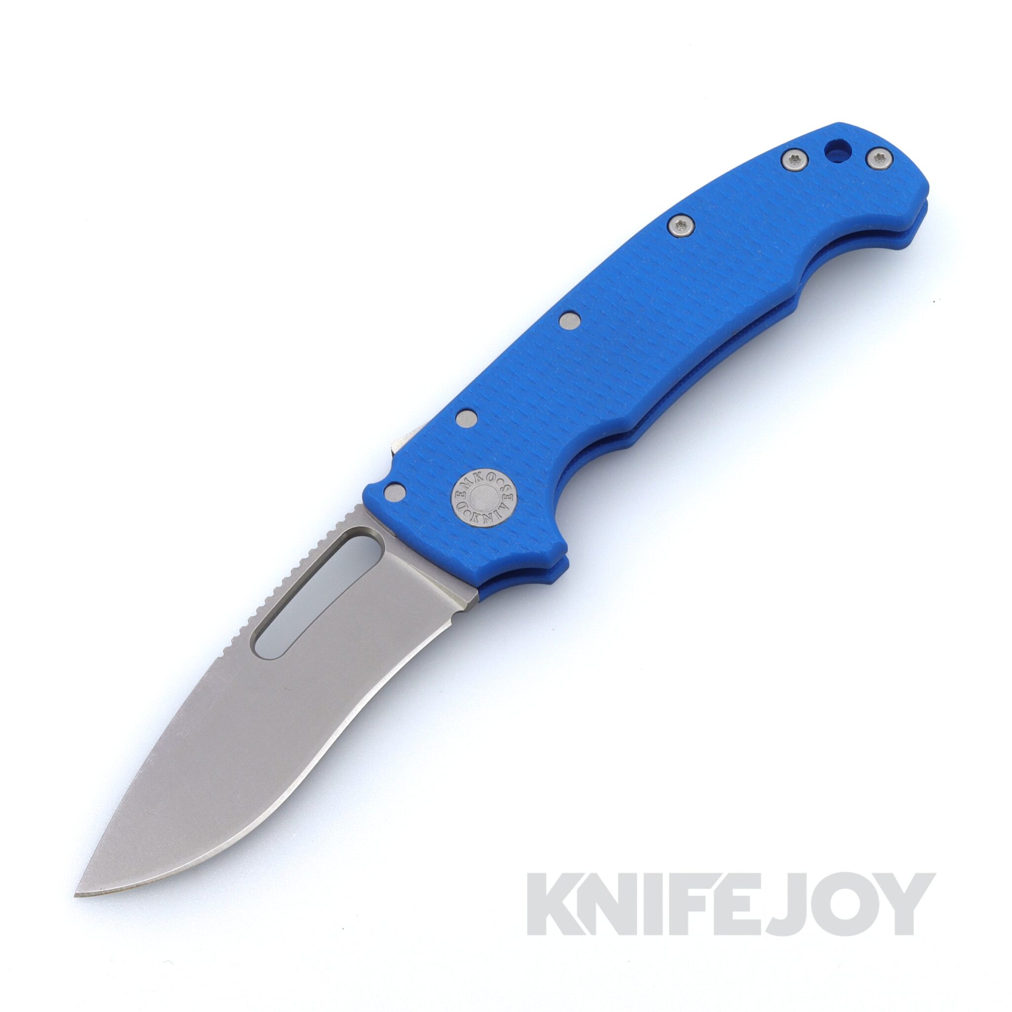 Demko Knives MG AD20S Kopis 20CV Blade with Blue Textured G10 K-1 Handles