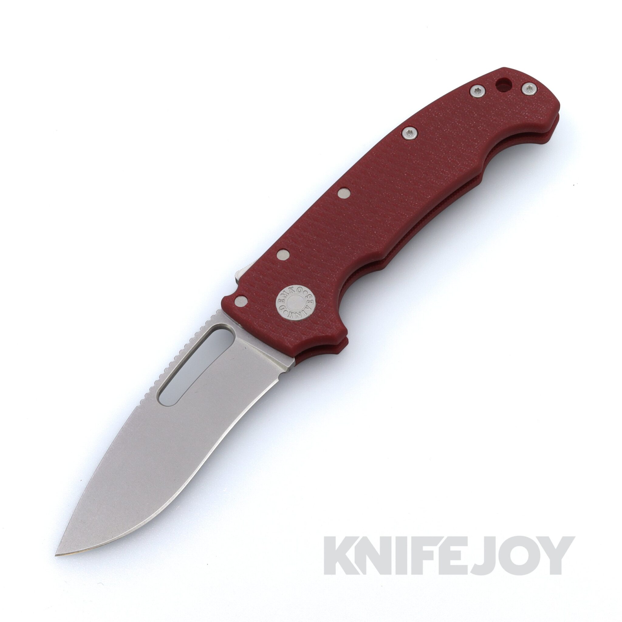 Demko Knives MG AD20S Kopis 20CV Blade with Red Textured G10 K-1 Handles