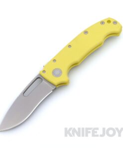 Demko Knives MG AD20S Kopis 20CV Blade with Yellow Peel-Ply G10 K-1 Handles