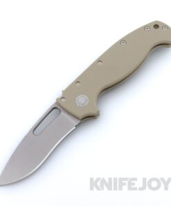 Demko Knives MG AD20S Kopis 20CV Blade with Tan G10 Big Belly Handles