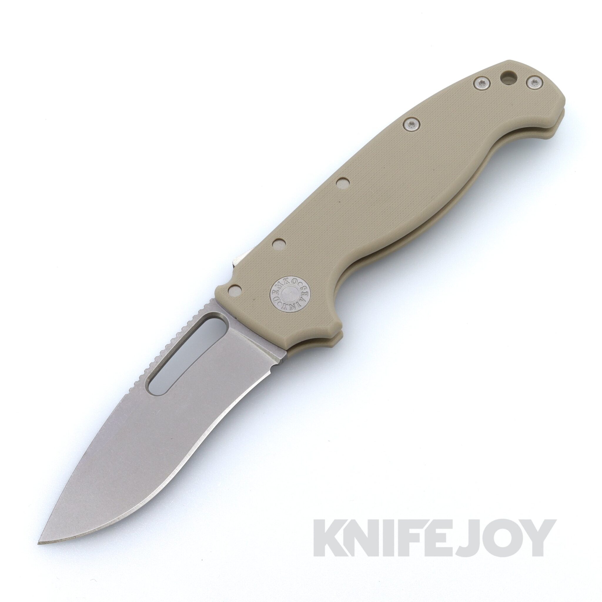 Demko Knives MG AD20S Kopis 20CV Blade with Tan G10 Big Belly Handles