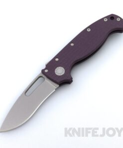 Demko Knives MG AD20S Kopis 20CV Blade with Purple G10 Big Belly Handlesw