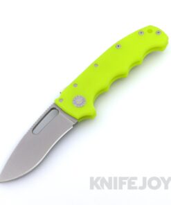 Demko Knives MG AD20S Kopis 20CV Blade with Day Glow Peel-Ply G10 Finger Groove Handles