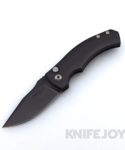 Les George Defiant 7 Valmara with DLC CPM 154 Blade and Black Aluminum Handle