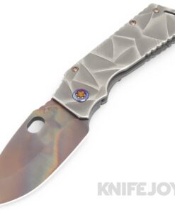 Medford Knives TFF-1 S45VN Vulcan Blade with Brush Silver "Stained Glass" Handles/ Flamed Hardware and Clip
