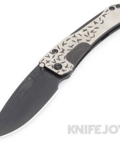 Medford Knives Slim Midi Marauder S45VN PVD Drop Point Blade with Black Ano w/ Silver Flats Jasmine Fade Handles/ PVD Hardware and Clip
