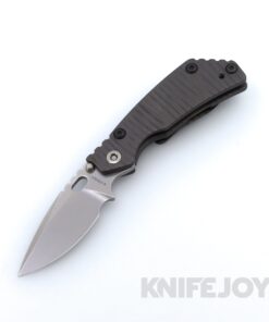 Mick Strider Knives PT with Stonewash Magnacut Blade and Strider Flamed Stripe Titanium Hybrid Handles