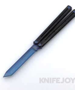 Squid Industries Knives Krake Raken PVD Sapphire Tanto Blade with DLC Titanium Handles and Sapphire Hardware