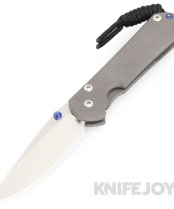 Chris Reeve Knives Small Sebenza 31 Plain Drop Point Polished Magnacut Blade with Plain Titanium Handles