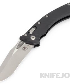 MICROTECH 137RL-10APFL Amphibian RAM-LOK Folder Apocalyptic Standard Blade with Fluted Black Type III Aluminum Handles