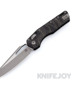 MICROTECH Standard Issue 210T-10APPMTSC MSI RAM-LOK Folder Single Edge Apocalyptic Standard Blade with Tiger Stripe Camo Polymer Tri-Grip Handles