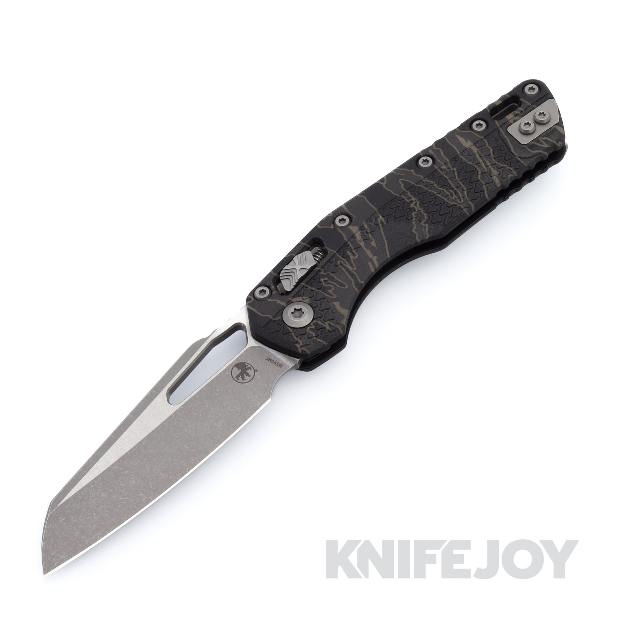MICROTECH Standard Issue 210T-10APPMTSC MSI RAM-LOK Folder Single Edge Apocalyptic Standard Blade with Tiger Stripe Camo Polymer Tri-Grip Handles