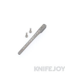 Fellhoelter Gentleman Slim Titanium Milled NAME Pocket Clip Stonewash Finish
