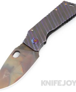 Medford Knives TFF-1 S45VN Vulcan Blade with Black w/ Brsh/ PenAno "DiamondHead" Handles/ Flamed Hardware and Clip