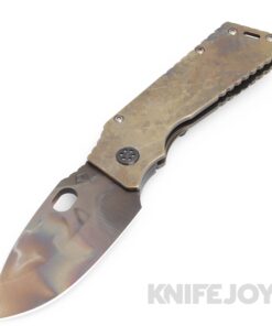 Medford Knives TFF-1 S45VN Vulcan Blade with Scorched Earth Handles/ Old School Bronze Spring/ PVD Hardware and Clip