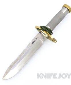 Randall Made Knives Model 18-7.5" Attack Survival Stainless Sawtooth Blade Knurled Handle Brown Sheath