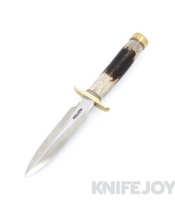 Randall Made Knives Model 2-5 Letter Opener with Stainless Steel Blade Brass Spacers Stag Handles