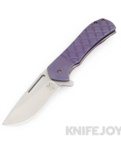 Doc Shiffer Knives Field Grade Recon Enhanced Folder Magnacut Blade with Purple Frag Anodized Titanium Handles