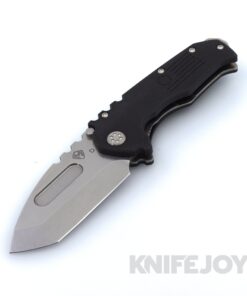 Medford Knives Praetorian Scout M/P D2 Tumbled Tanto Blade with Black G10 Handles and Standard Hardware / Breaker