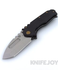 Medford Knives Praetorian Scout M/P D2 Tumbled Tanto Blade with Black G10 Handles / Bronze Hardware / DLC Clip and Breaker