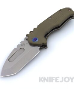 Medford Knives Praetorian Scout M/P D2 Tumbled Tanto Blade with OD Green G10 Handles / Flamed Hardware and Clip / Standard Breaker