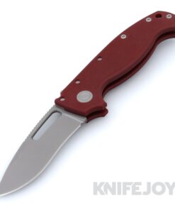 Demko Knives MG AD20S Kopis 20CV Blade with Red Peel Ply Textured G10 Big Belly Handles