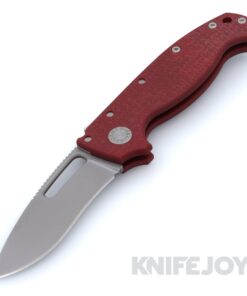 Demko Knives MG AD20S Kopis 20CV Blade with Red Textured G10 Big Belly Handles