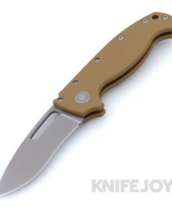 Demko Knives MG AD20S Kopis 20CV Blade with Brown G10 Big Belly Handles