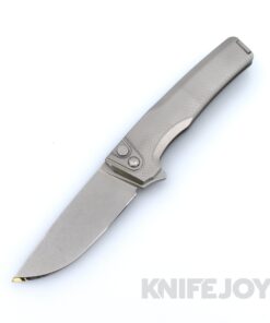 MachineWise Sonora Button Lock Folder 20CV with Fine Step Textured Grade 5 Integral Titanium Handles and Titanium Bolster