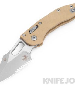 MICROTECH 169RL-11APFLGTTA Borka Stitch RAM-LOK Folding Knife Apocalyptic Standard Partially Serrated Blade with Fluted Tan G10  Handles