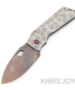 Medford Knives TFF-1 S45VN Vulcan Blade with BB/Brush Silver Stained Glass Handle/ Flamed Hardware and Clip