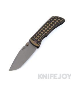 McNees Knives PM Mac2 3.5"- Gen2 Magnacut Spearpoint Blade and Black / Bronze Two-Tone Frag Titanium Handles