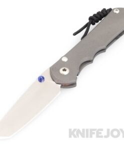 Chris Reeve Knives Large Inkosi Plain Magnacut Tanto Blade with Plain Titanium Handles