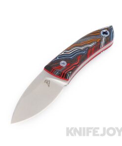 Mechforce Knives Ben Krein Collab Forager Fixed Blade Knife Stonewash Magnacut Blade with TOPO G10 Handles/ Red Liners