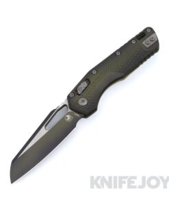 MICROTECH Standard Issue 210T-1PMFBO MSI RAM-LOK Folder Single Edge Faded Bazooka Green Cerakote Sheepsfoot Blade with Injection Molded Tri-Grip Handle