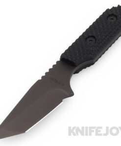 Strider Knives DB Fixed Blade Tanto Black Blade with Thin Stock Gunner Grip G10 Handles