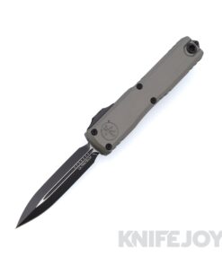 MICROTECH 1122-1NC Ultratech Gen III ZBP OTF Auto Double Edge Standard Blade with Natural Clear Anodized Aluminum Handles