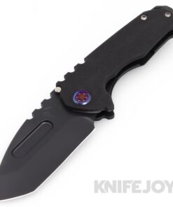 Medford Knives Praetorian Genesis "G" S45VN DLC Tanto Blade with Black G10 Handle/DLC Spring/ Flamed Hardware/DLC Clip