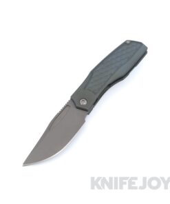 Prince Customs Protean Folder Knife 20CV Blade with Exclusive Dragon Scale Textured Teal Handles