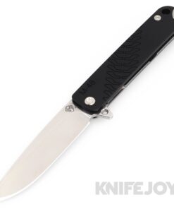 Medford Knives M-48 S45VN Tumbled Blade with Black Handle/ Tumbled Spring/ Standard Hardware and Clip