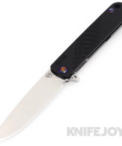 Medford Knives M-48 S45VN Tumbled Blade with Black Handle/ Tumbled Spring/ Flamed Hardware and Clip