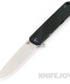 Medford Knives M-48 S45VN Tumbled Blade with Green Handle/ Tumbled Spring/ Flamed Hardware and Clip